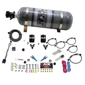 Dodge Viper Nitrous Oxide Kit - Nitrous Express - EFI Dual Nozzle (100-300HP) w/Composite Bottle - `08-`10